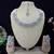 Pink rhodium premium designer american diamond and stone work necklace set