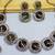 Green yellow gold premium designer american diamond and stone work necklace set