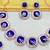 Blue rose gold premium designer american diamond and stone work necklace set