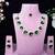 Green rose gold premium designer american diamond and stone work necklace set
