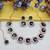 Green rose gold premium designer american diamond and stone work necklace set