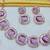 Purple rose gold premium designer american diamond and stone work necklace set