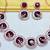 Maroon rose gold premium designer american diamond and stone work necklace set