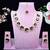 Green rose gold premium designer american diamond and stone work necklace set
