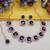 Blue rose gold premium designer american diamond and stone work necklace set