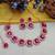 Pink rose gold premium designer american diamond and stone work necklace set