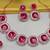 Pink rose gold premium designer american diamond and stone work necklace set
