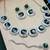 Green rhodium premium designer american diamond and stone work necklace set