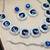 Blue rhodium premium designer american diamond and stone work necklace set