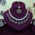Green yellow gold premium designer american diamond and stone work necklace set