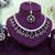 Green yellow gold premium designer american diamond and stone work necklace set