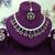 Green yellow gold premium designer american diamond and stone work necklace set