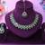 Green yellow gold premium designer american diamond and stone work necklace set