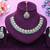 Green yellow gold premium designer american diamond and stone work necklace set