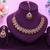 Red yellow gold premium designer american diamond and stone work necklace set