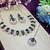 Green rose gold premium designer american diamond and stone work necklace set