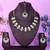 Green rose gold premium designer american diamond and stone work necklace set