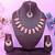 Pink rose gold premium designer american diamond and stone work necklace set