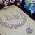 White rose gold premium designer american diamond and stone work necklace set