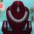 Purple rhodium premium designer american diamond and stone work necklace set