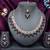 Blue rose gold premium designer american diamond and stone work necklace set
