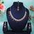 Maroon rhodium premium designer american diamond and stone work necklace set