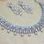 Pink rhodium premium designer american diamond and stone work necklace set