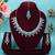 Green rhodium premium designer american diamond and stone work necklace set