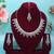 White rhodium premium designer american diamond and stone work necklace set