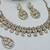 Gold yellow gold premium designer american diamond and stone work necklace set