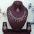 Blue yellow gold premium designer american diamond and stone work necklace set