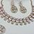 white yellow gold premium designer american diamond and stone work necklace set