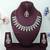 Green yellow gold premium designer american diamond and stone work necklace set