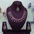 Pink yellow gold premium designer american diamond and stone work necklace set