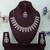 White yellow gold premium designer american diamond and stone work necklace set