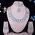 Purple rhodium premium designer american diamond and stone work necklace set