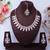 Purple rose gold premium designer american diamond and stone work necklace set