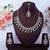 Blue rose gold premium designer american diamond and stone work necklace set