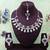 Green rose gold premium designer american diamond and stone work necklace set