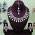 Pink rose gold premium designer american diamond and stone work necklace set