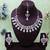 White rose gold premium designer american diamond and stone work necklace set