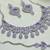 Purple rhodium premium designer american diamond and stone work necklace set