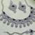 Blue rhodium premium designer american diamond and stone work necklace set