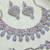 Pink rhodium premium designer american diamond and stone work necklace set