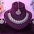 Purple yellow gold premium designer american diamond and stone work necklace set