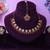 Red yellow gold premium designer american diamond and stone work necklace set