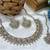 White yellow gold premium designer american diamond and stone work necklace set
