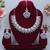 White rhodium premium designer american diamond and stone work necklace set