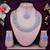 Purple rhodium premium designer american diamond and stone work necklace set