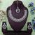 Green rose gold premium designer american diamond and stone work necklace set